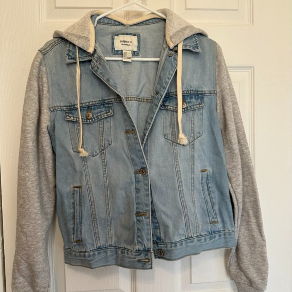Forever 21 Denim Hoodie